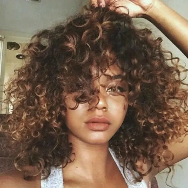  curly hair color