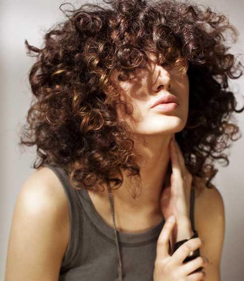 Layered Curly Hairstyle for girl