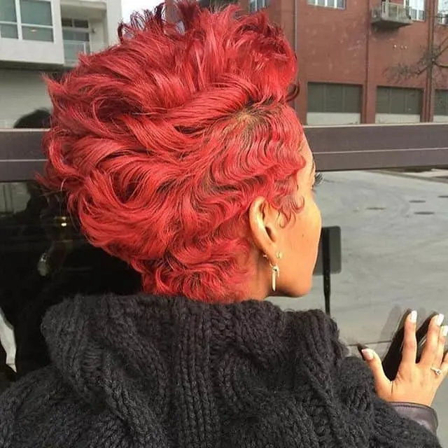 Messy Finger Waves Short Hairstyle