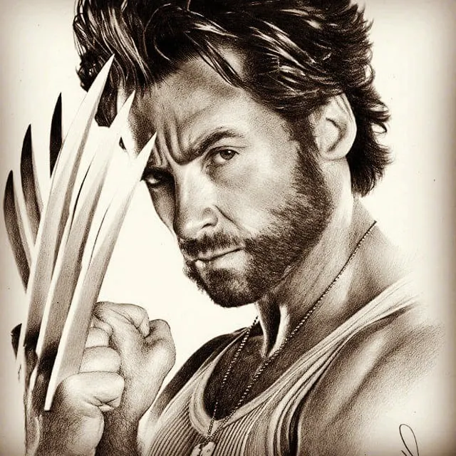 Classic Wolverine Beard cut look