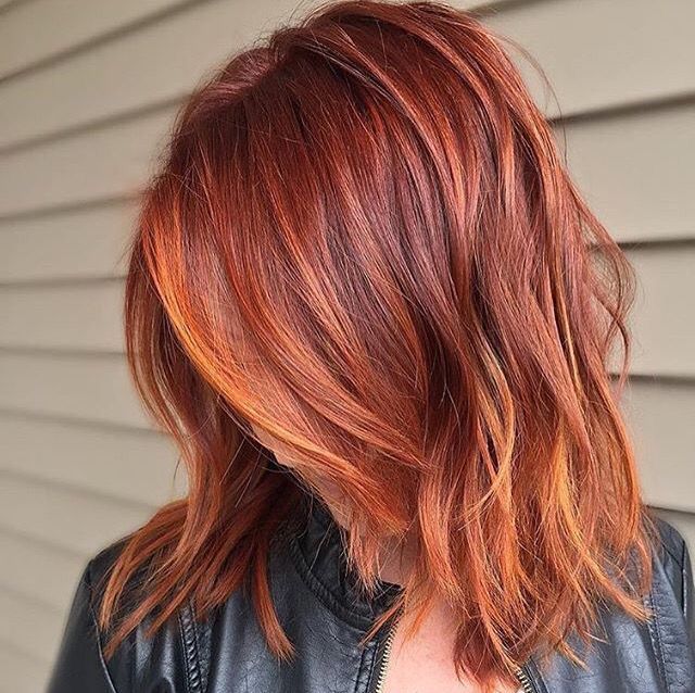ombre copper red hair color