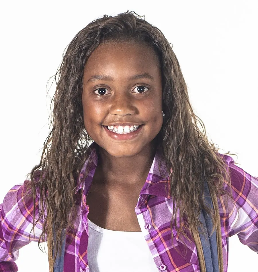 8 year old black girl long hairstyle