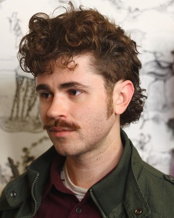 20 Curly Mullet Hairstyles For Men To Rock In 2024   80s Curly Mullet 