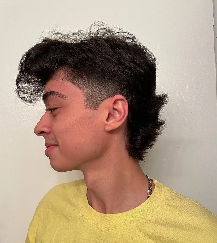 80s mullet for short hair