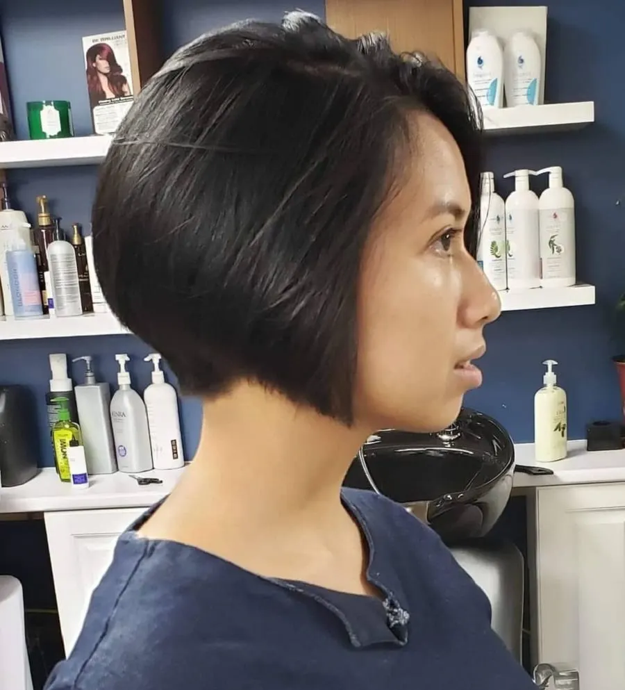 80s wedge cut with side part