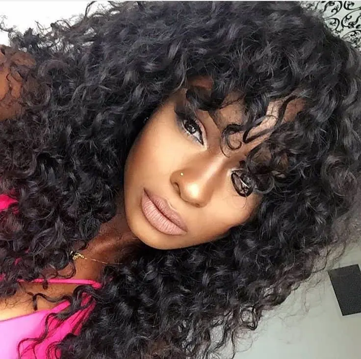 Proof That Curly Hair Girls Can Wear Bangs Too