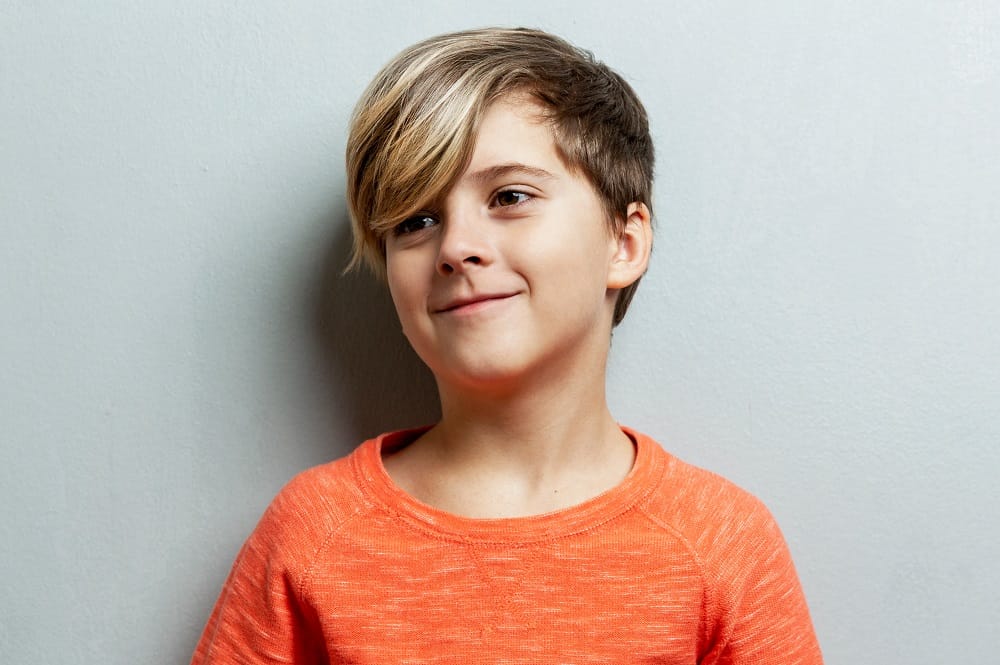 9 year old boy haircut with highlights