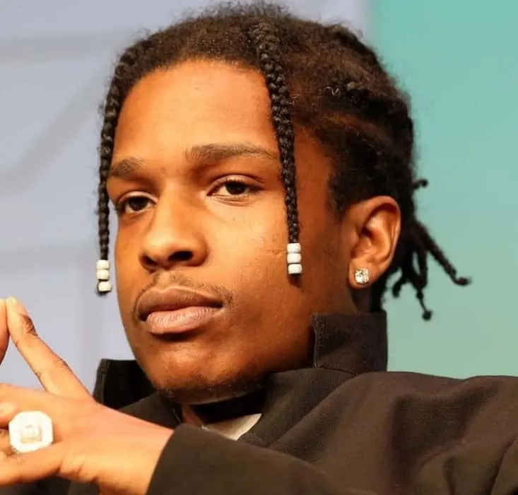 ASAP Rocky with Box Braids