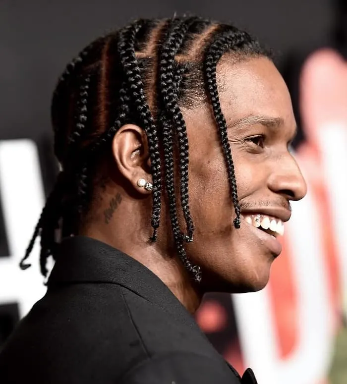 asap rocky ponytail