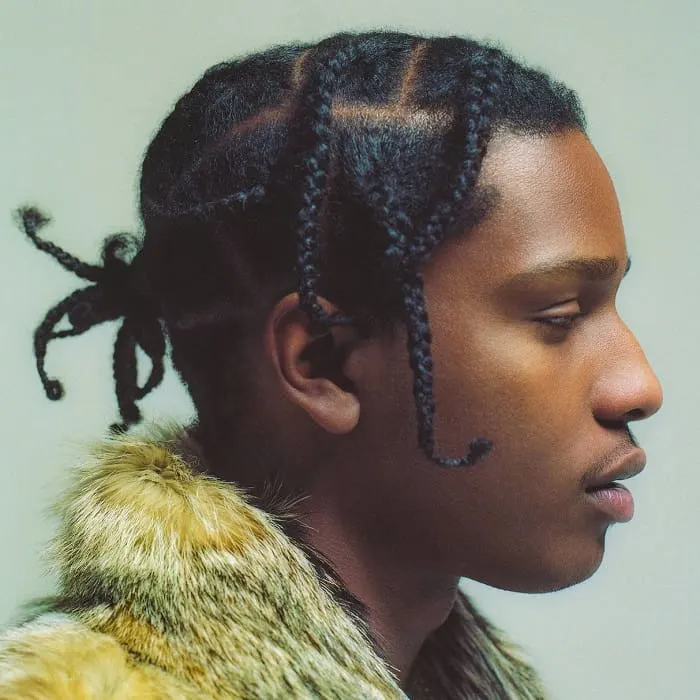 ASAP Rocky with Braided Knot