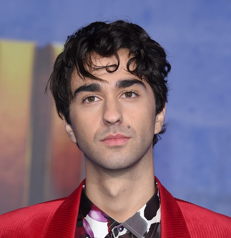 Actor Alex Wolff With Curly Hair