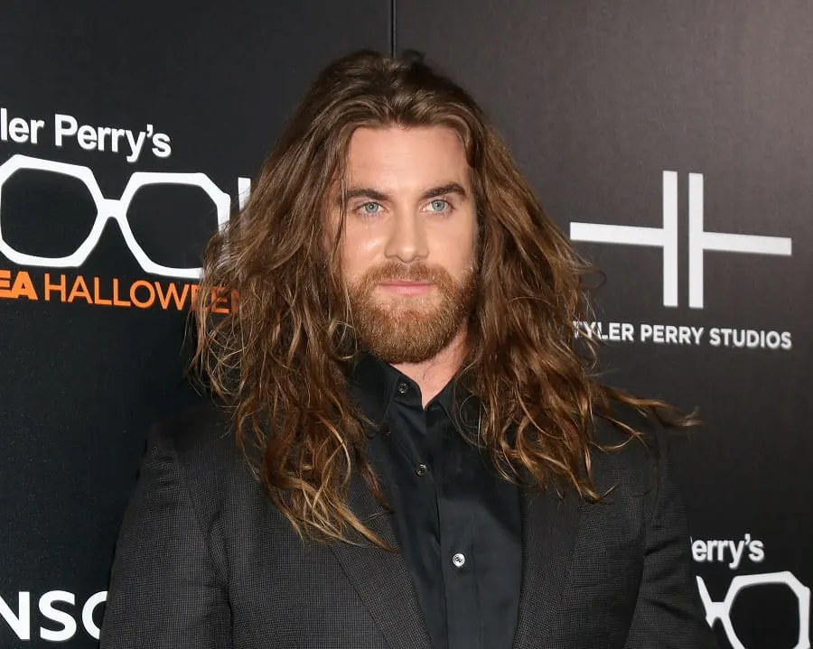 Actor Brock O'Hurn with Long Hair