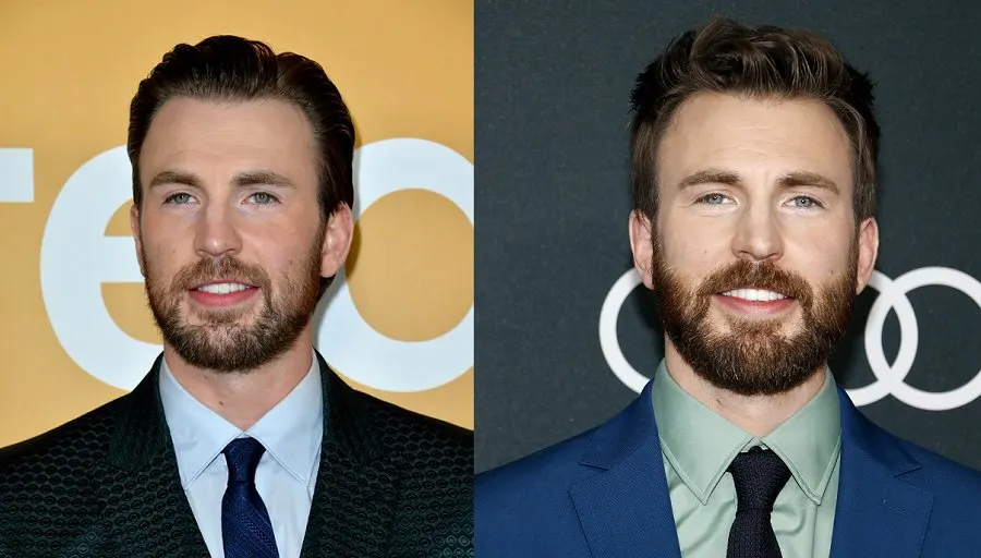 Actor Chris Evans With Beard