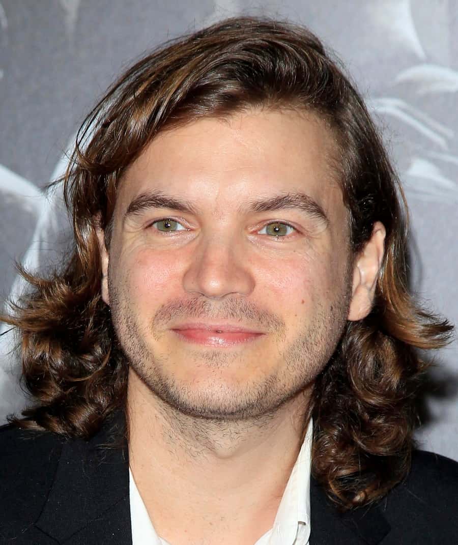 Actor Emile Hirsch with Long Hair