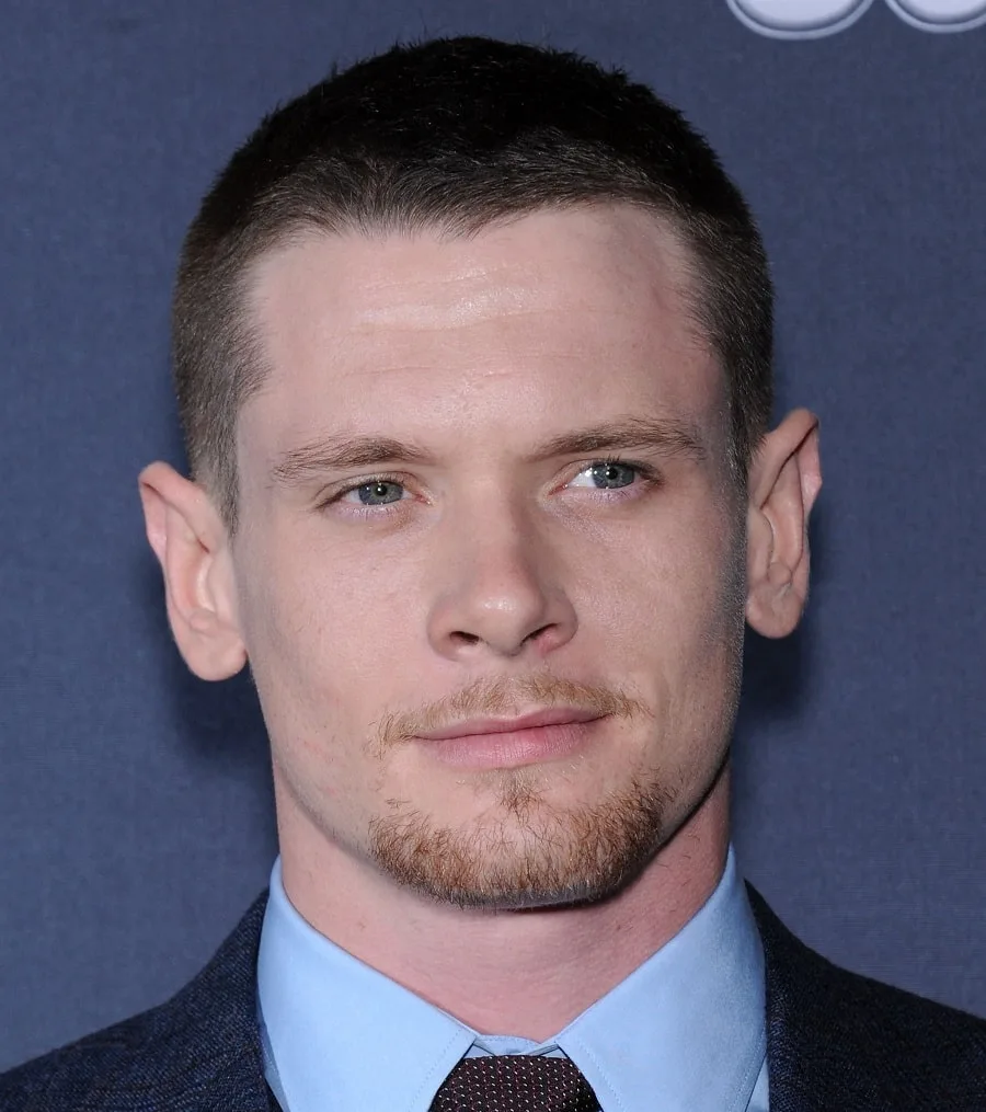 Actor Jack O'Connell With Buzz Cut