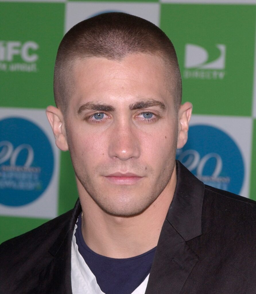 Actor Jake Gyllenhaal With Buzz Cut