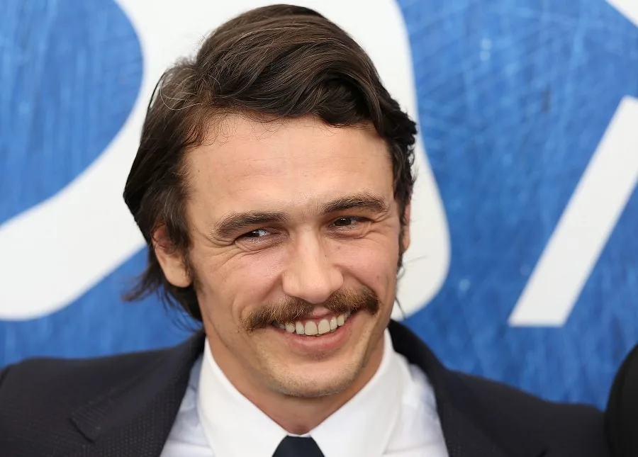 Actor James Franco with Medium Hair