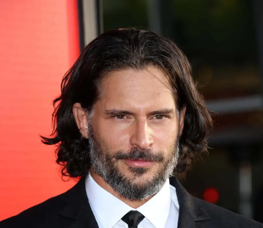 Actor Joe Manganiello with Long Hair