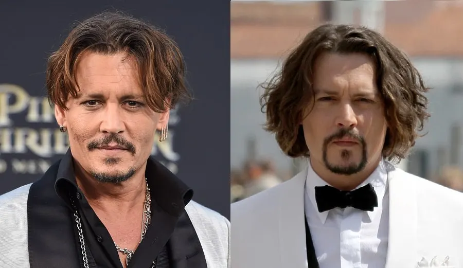 Actor Johnny Depp With Beard