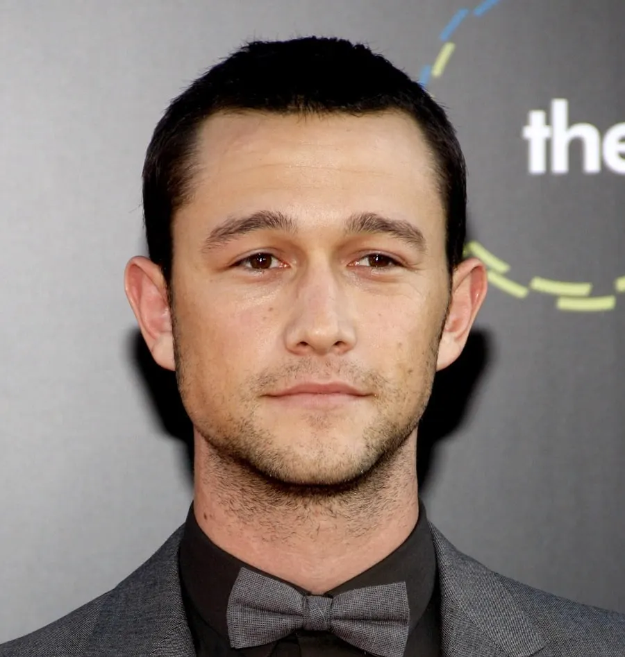 Actor Joseph Gordon-Levitt With Buzz Cut