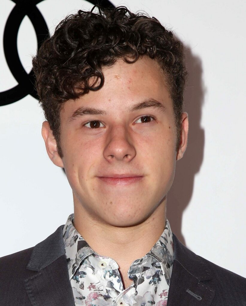 Actor Nolan Gould With Short Curly Hair