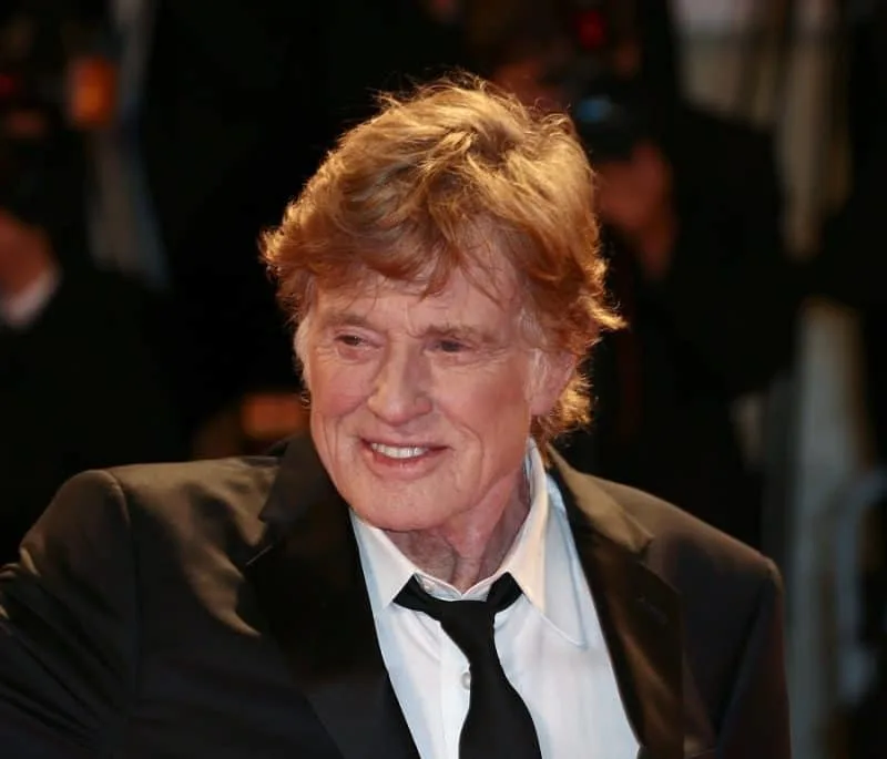 Actor Robert Redford with Red Hair
