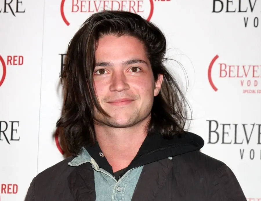 Actor Thomas McDonell with Long Hair