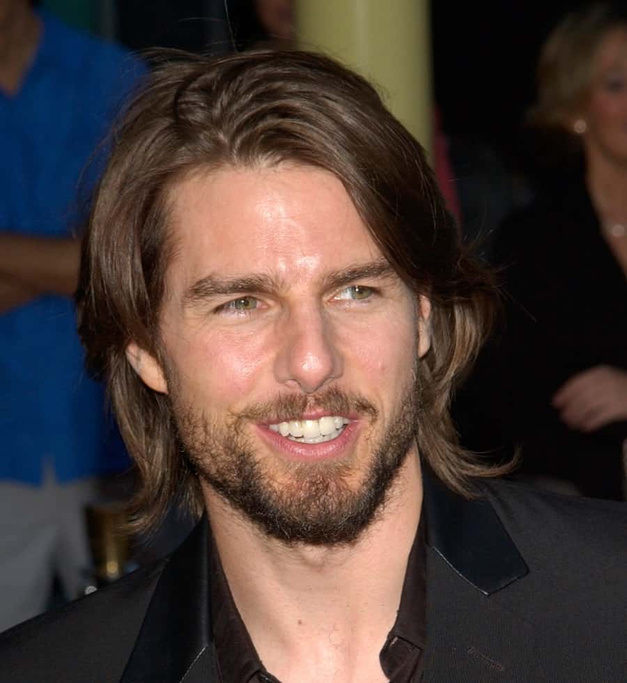 Actor Tom Cruise with Long Hair