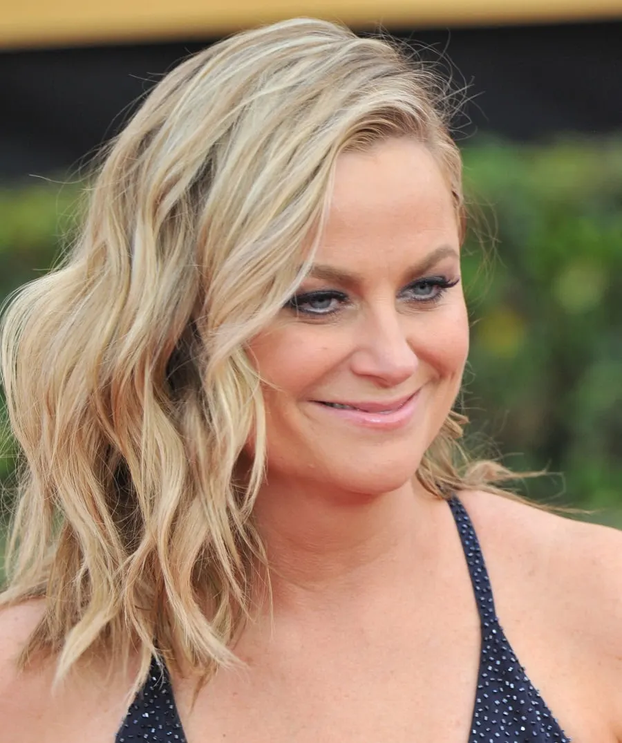 Actress Amy Poehler over 50 With Blonde Hair