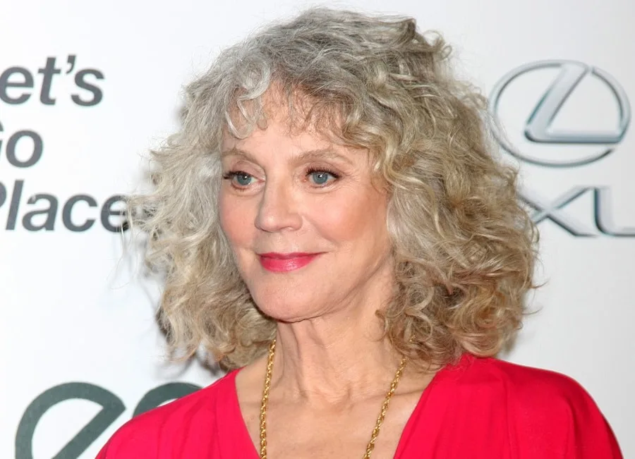 Actress Blythe Danner with Grey Hair
