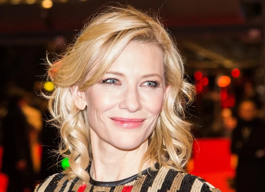 Actress Cate Blanchett Over 50 With Blonde Hair