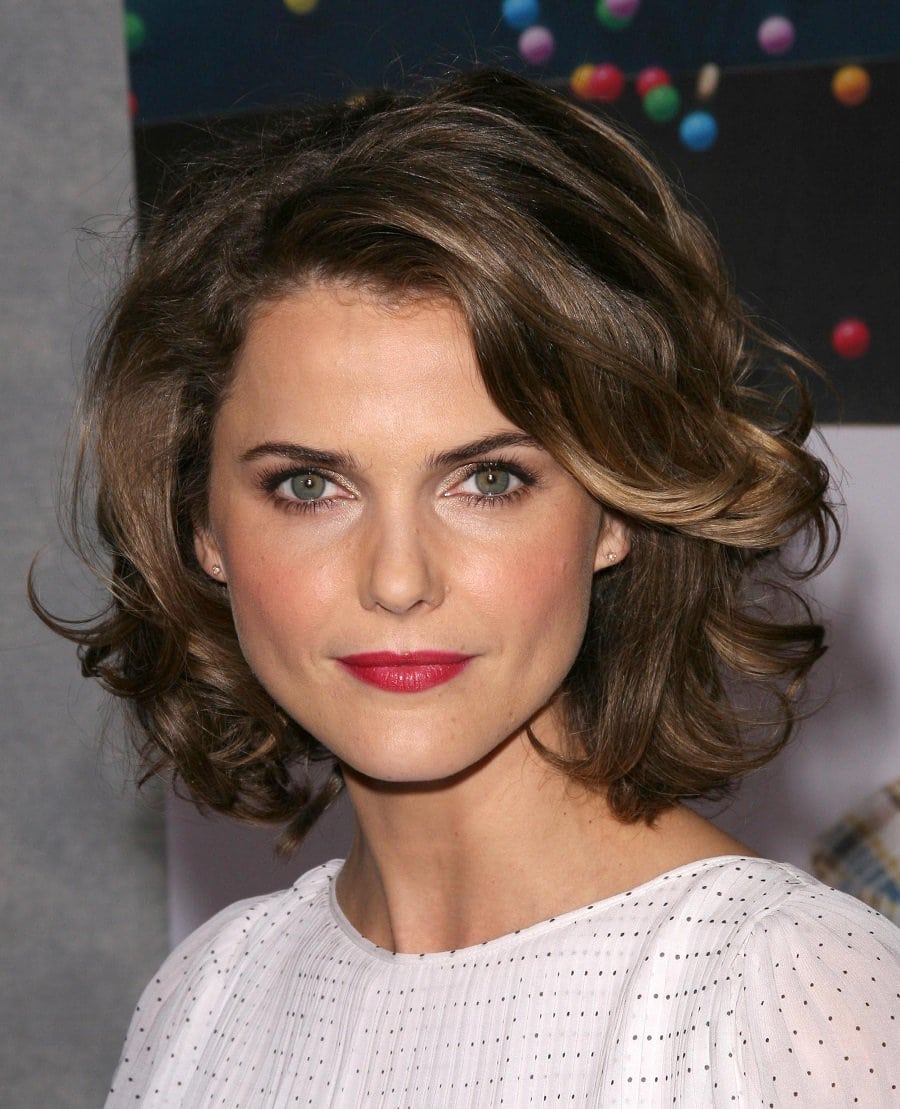 Actress Keri Russell With Curly Hair