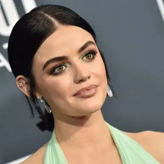 Actress Lucy Hale with Black Hair