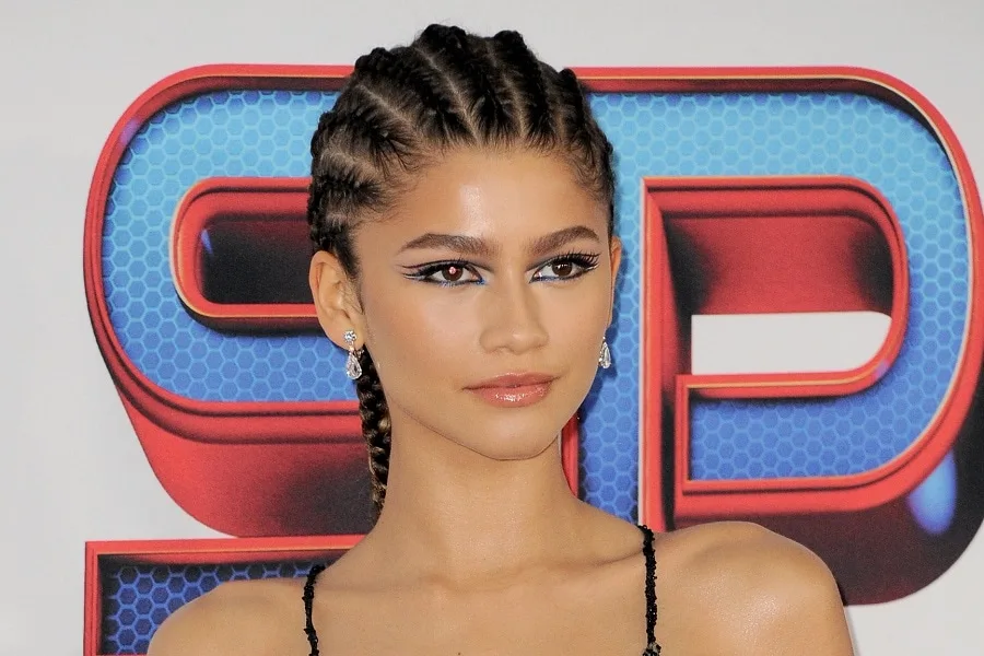 Actress Zendaya with Black Hair