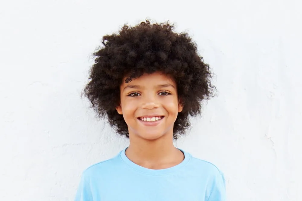 Afro haircut for 9 year old boys