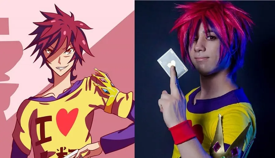 Anime Boy Sora With Red Hair