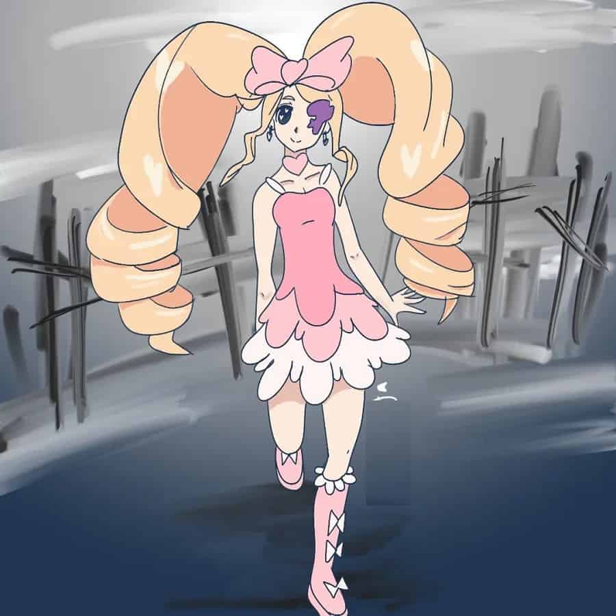 Anime Character Harime Nui With Curly Hair