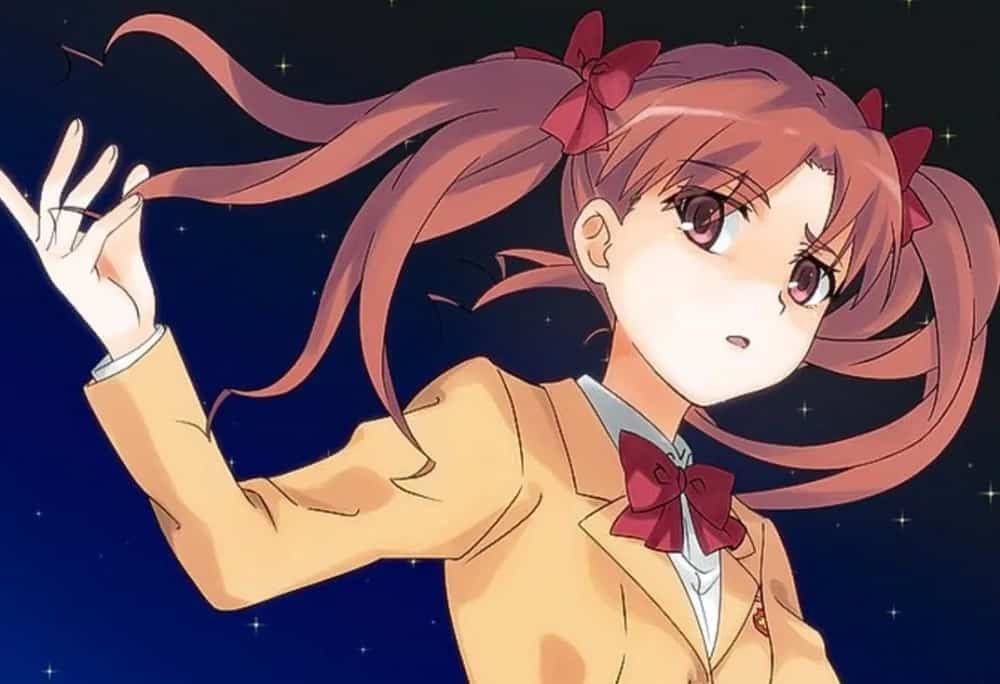 Anime Character Kuroko Shirai with Long Red Pigtails