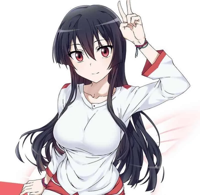 Anime Girl Akame With Black Hair