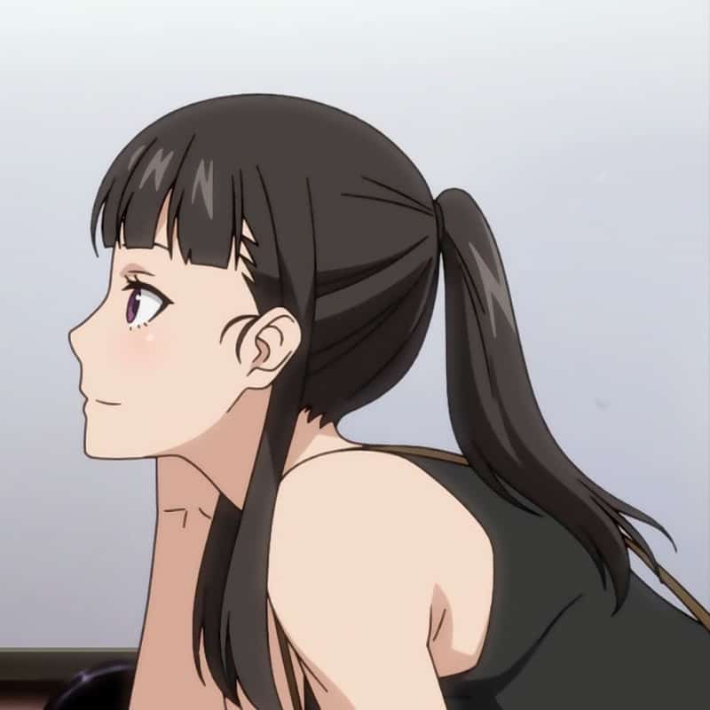 Anime Girl Maki Oze With Brown Hair