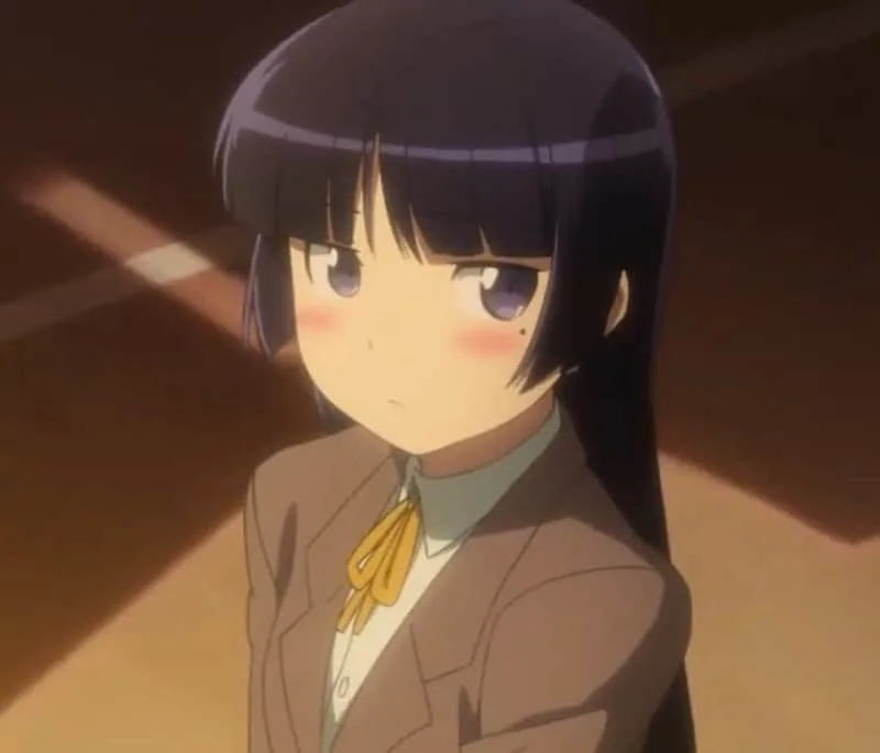 Anime Girl Ruri Gokou With Black Hair