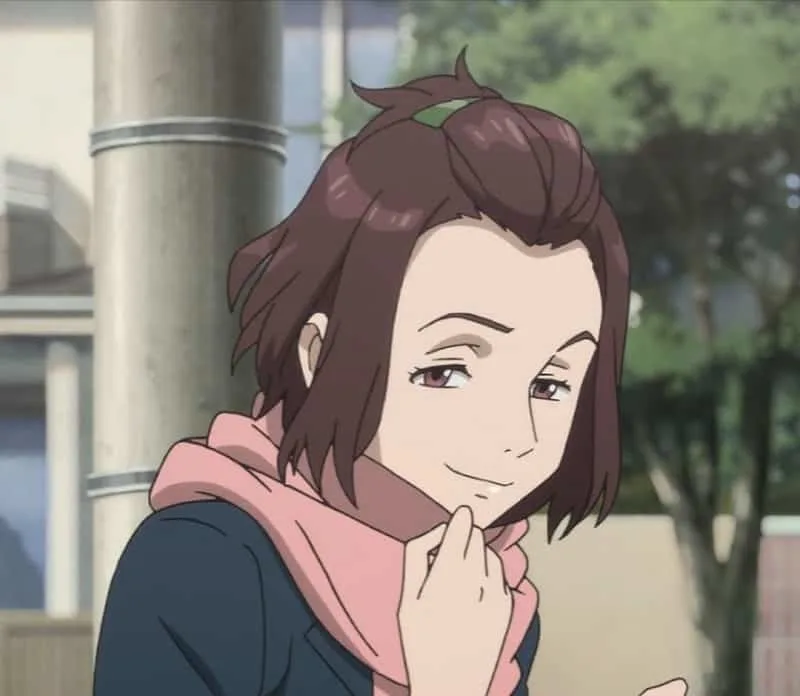 Anime Girl Satomi Murano With Brown Hair