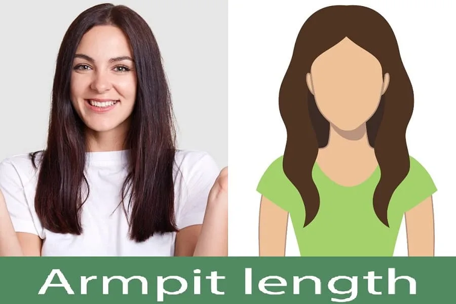 Armpit length Hair