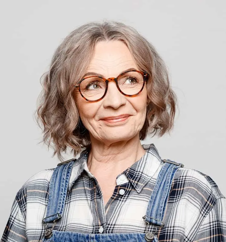 Ash hair color for 70 year old women