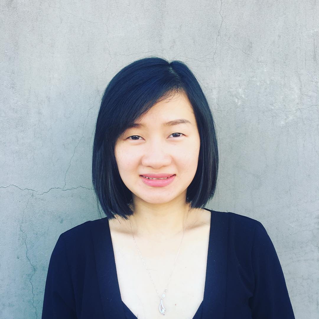Chin- ength classic Asian bob haircut with side-swept bangs