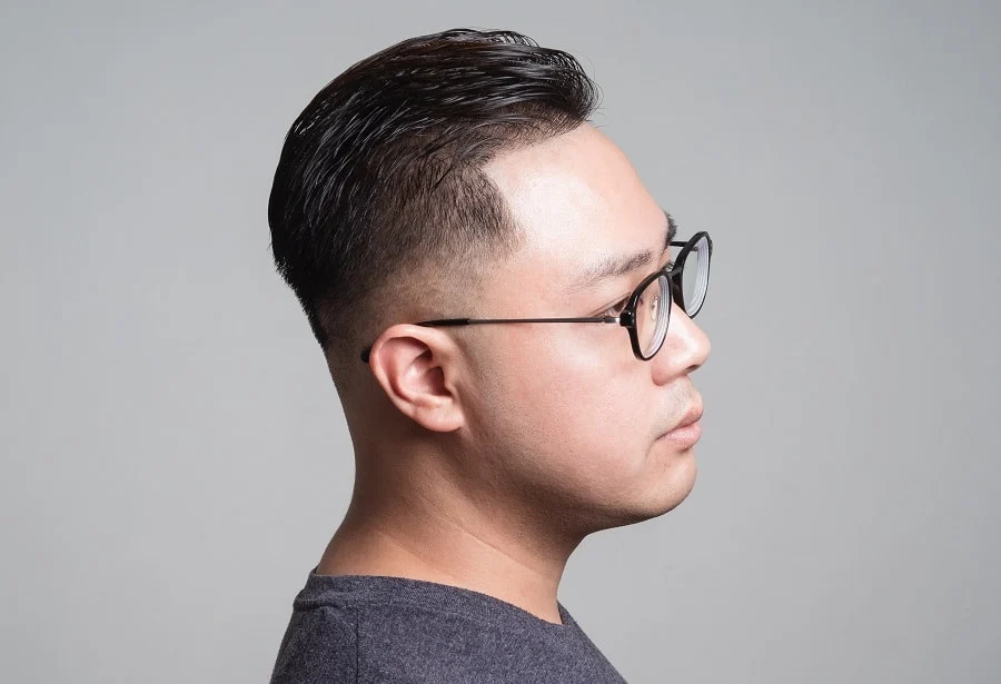 Asian fade for round face