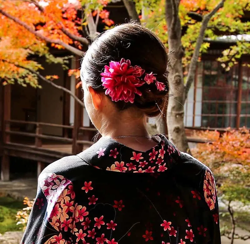 formal updo for Asian women