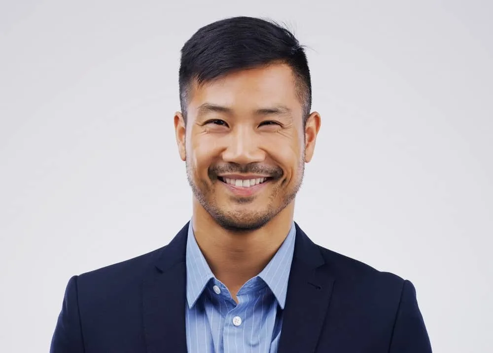 Asian guy with formal hairstyle