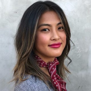 Asian Hair with Highlights