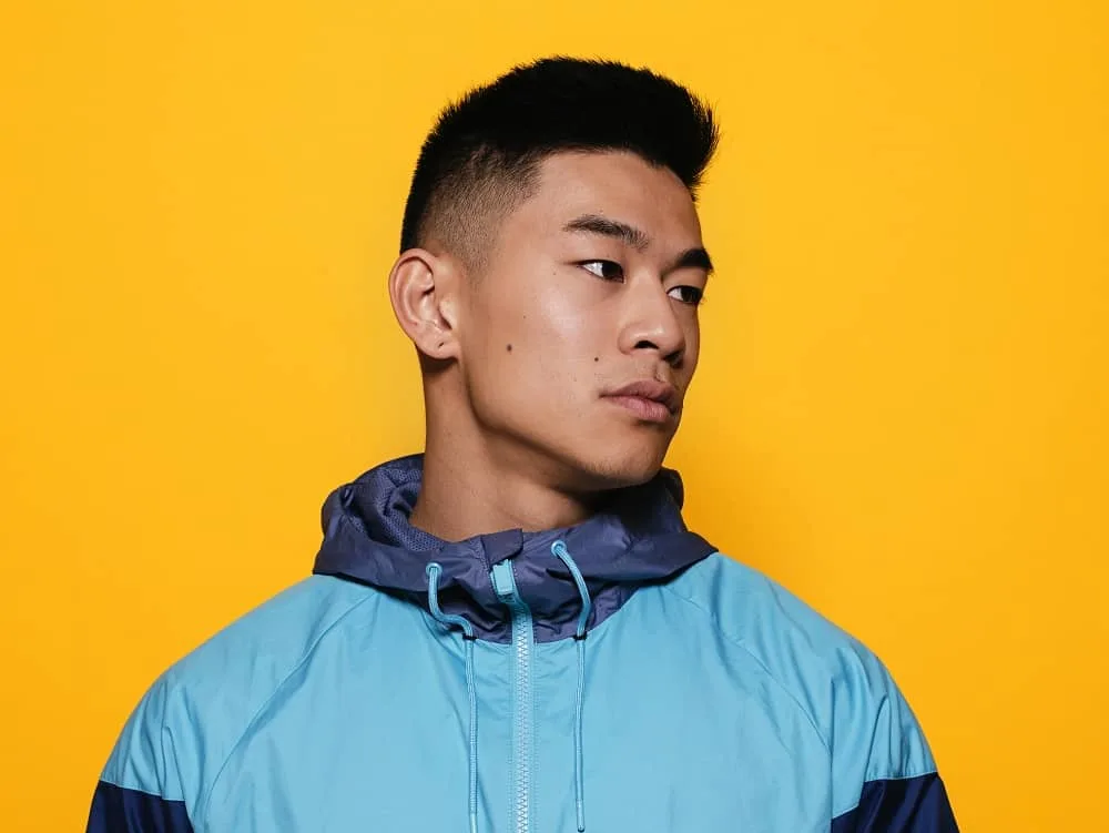 Asian men's undercut